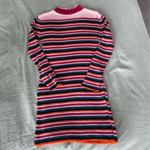 Rokoko knit striped mini dress